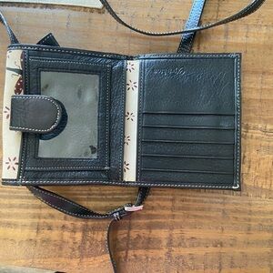Brighton wallet with strap
